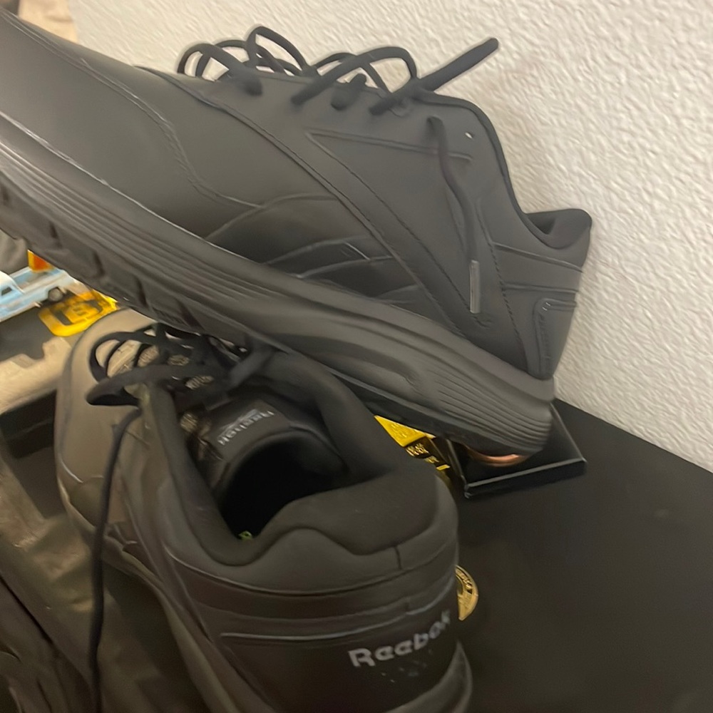 Men's Reebok size 13 brand new, never worn triple black memory foam